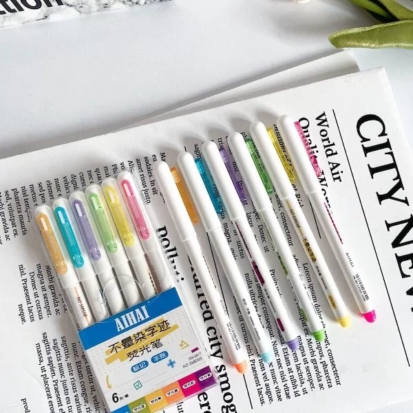 پک هایلایتر قلمی شش عددی