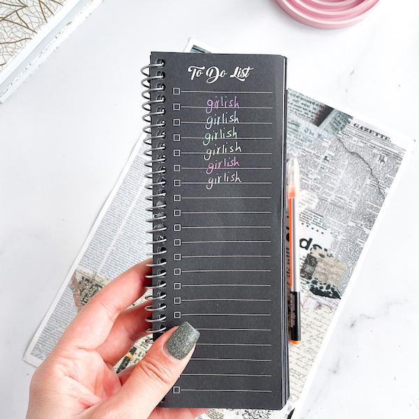 تودولیست مشکی 160 صفحه برای برنامه ریزی