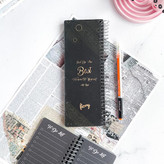 تودولیست مشکی 80 برگ جلد طلایی برای برنامه ریزی