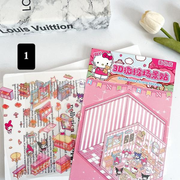 استیکر سه بعدی تزئین اتاق سانریو‌ 