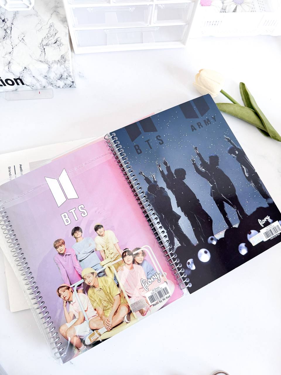 دفتر خطدار پنجاه برگ طرح بی تی اس BTS